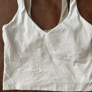 Lululemon white crop tank